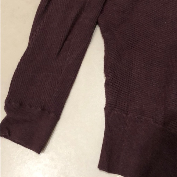Express Cropped Sweater, Medium, Maroon - Picture 7 of 7